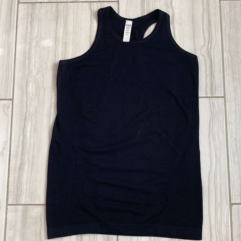 Black Athelta girl power tank.